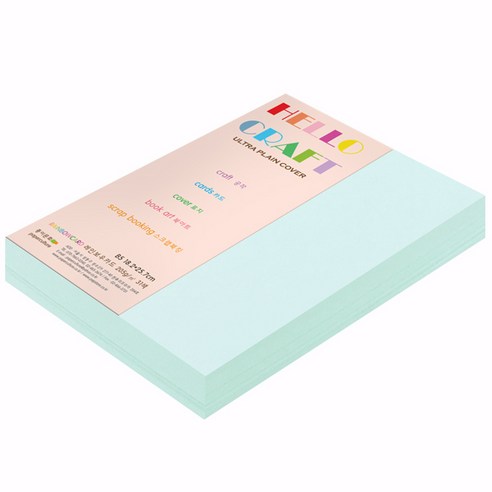 종이문화 친환경색지 레인보우카드 No.15 아쿠아블루, B5, 120매