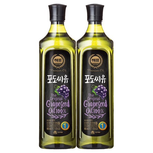 해표 포도씨유, 900ml, 2개