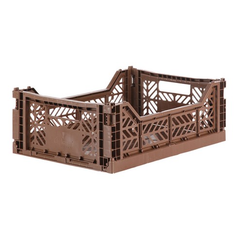 아이카사 폴딩박스 M, brown, 1개