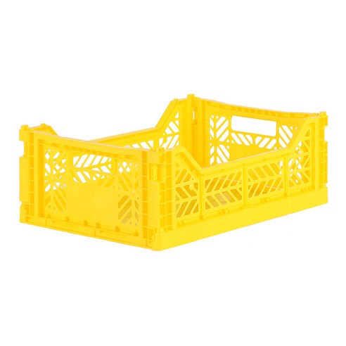 아이카사 폴딩박스 M, yellow, 1개