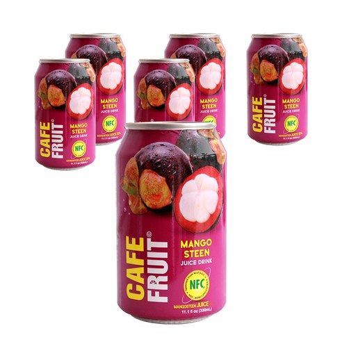카페푸르 망고스틴 과채쥬스음료, 6개, 330ml