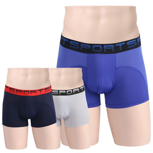 스파조 남성용 메쉬 스포츠 드로즈 팬티 SMD-271 3p
