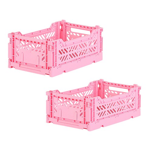 아이카사 폴딩박스 S, baby pink, 2개
