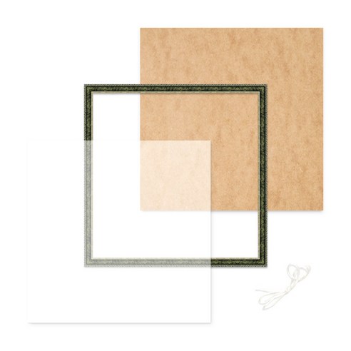 빌리프프레임 고급형 보석십자수 수지액자 30 x 30 cm, 슬림앤틱그린