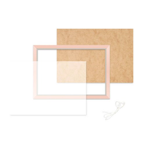 빌리프프레임 고급형 보석십자수 수지액자 20 x 25 cm, 모던핑크, 1개