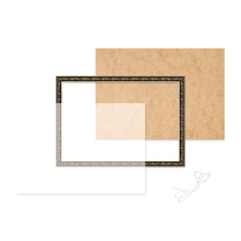 빌리프프레임 고급형 보석십자수 수지액자 20 x 25 cm, 슬림앤틱실버, 1개