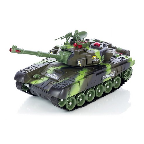 워탱크 WAR TANK 9995 대전모드 무선 RC탱크, 그린