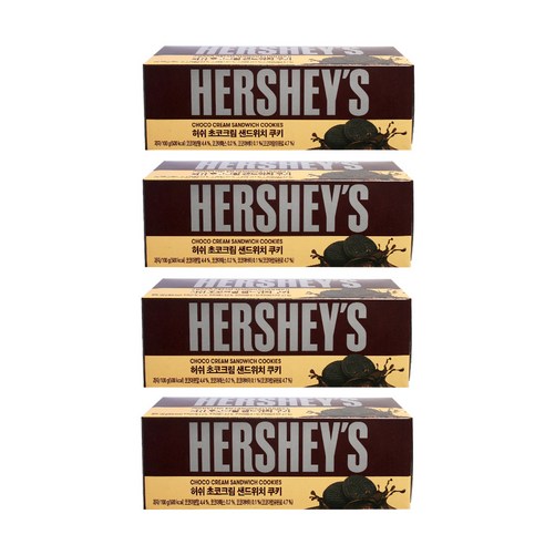 허쉬 초코크림 샌드위치쿠키, 100g, 4개