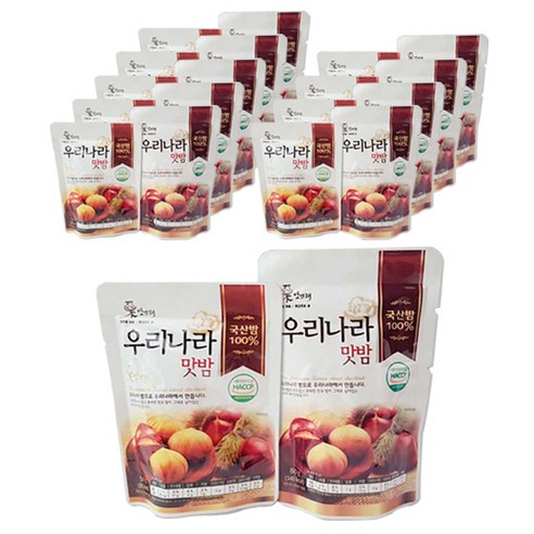 밤뜨래 우리나라 맛밤 50g x 10p + 80g x 10p, 1세트