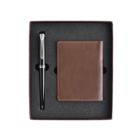 pelikan 볼펜 K805 크레딧 카드지갑 기프트 세트, 블랙, 1세트