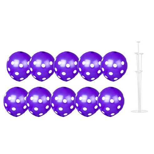 파티쇼 풍선꽂이장식세트 70cm, 도트라벤다, 1세트