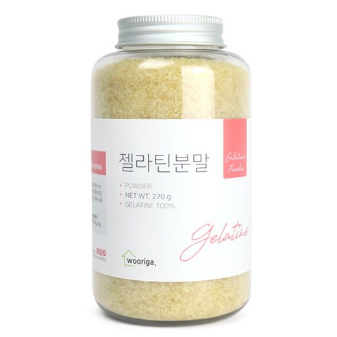 우리가스토리 프리미엄 우피 젤라틴 80B 가루 분말, 270g, 1개