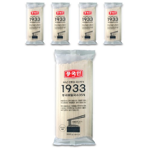 풍국면 1933 메밀국수, 500g, 5개