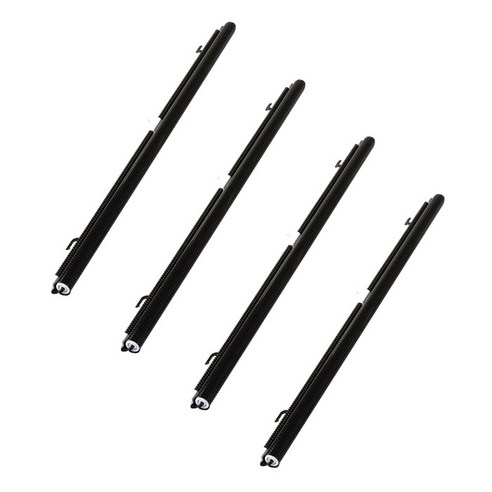 아리카 차량용 ROLL 선셰이드 50 x 125 cm, 블랙, 4개입
