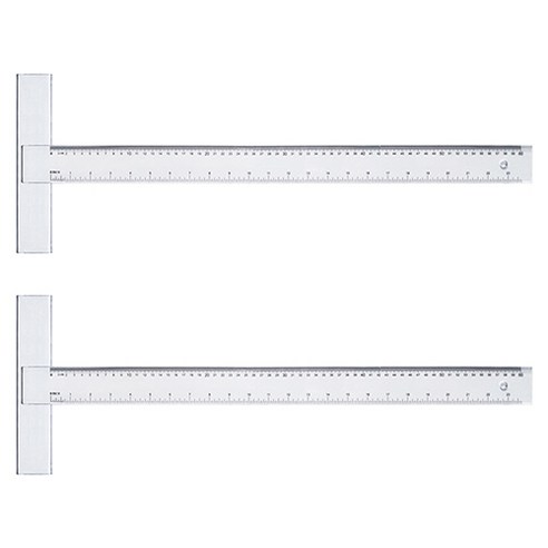 블루마토 플라스틱 T자 60cm TSP002, 혼합 색상, 2개입