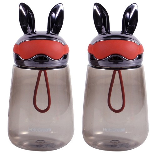 상상앤드 래빗 파일럿 보틀 2p, 블랙, 400ml
