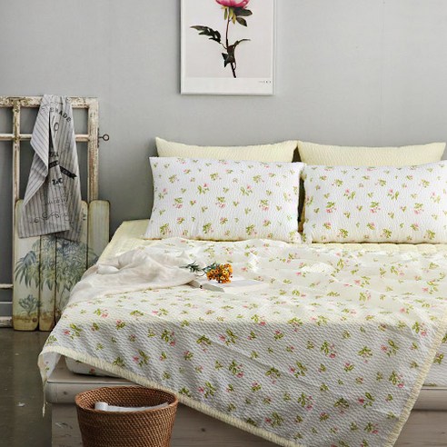 여름이불세트 아임리빙 블링 시어서커 여름 홑이불 2p 세트, 슈가도트 Best Top3