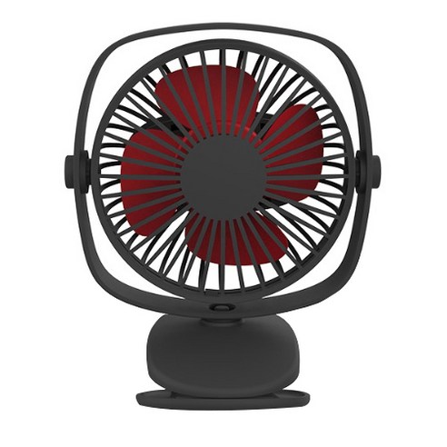 마카롱 클립형 휴대용 선풍기 탁상 유모차용, LLD-09, 블랙