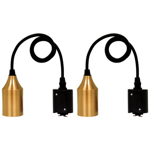 포커스 펜슬 레일조명 E26 2p, 골드