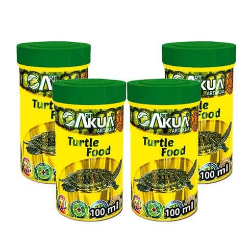 아트아쿠아 터틀 거북이 사료, 100ml, 4개