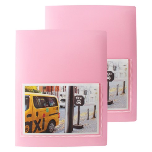 더오픈하우스 160포켓 유광 PP앨범 2p, 핑크, 40매