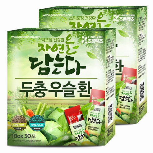 굿허브 조은약초 자연을 담는다 스틱형 두충 우슬환, 2개, 90g