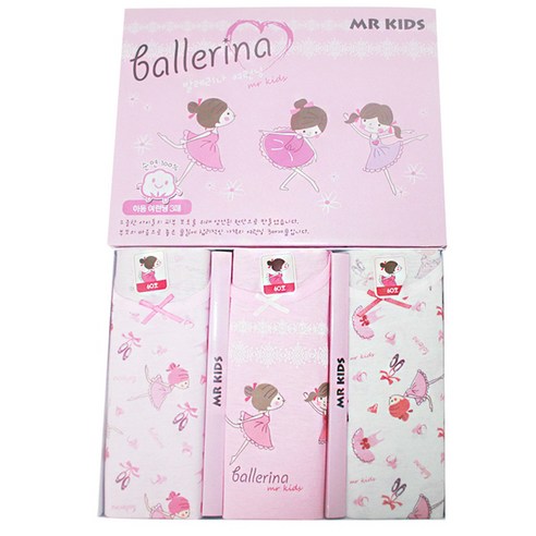 행복한쇼핑몰 여아용 런닝 3종 세트