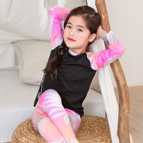 유라비 아동용 벨라즈 래시가드 상의