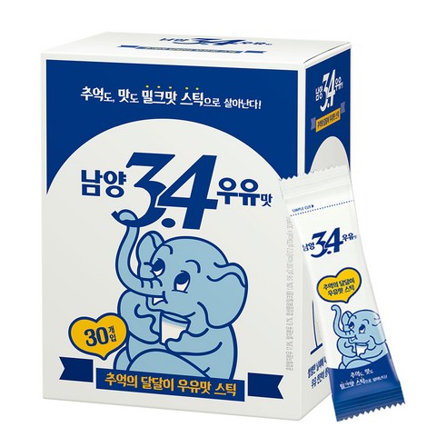 남양유업 3.4 우유맛 스틱 분말, 17.2g, 30개입, 1개 분유