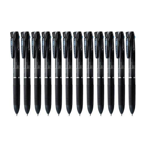 제브라 볼샤 스라리 3 + S 볼펜 0.7mm + 샤프 0.5mm B3SA11, 블랙, 12개입