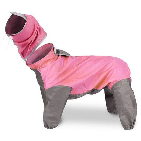 딩동펫 반려동물 올인원 우비, 핑크, 1개 바잇미우비