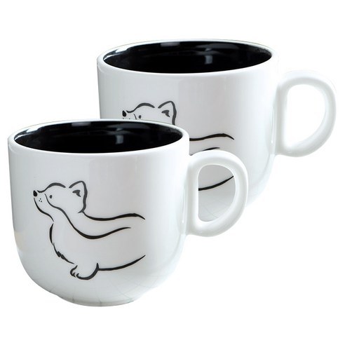 쓰임 마이리틀 머그컵 400ml, 퍼피, 2개입