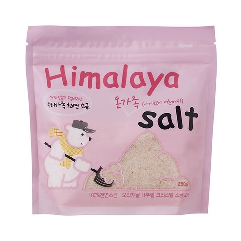 중원 오리지날 내추럴 크리스탈 소금 로즈, 250g, 1개