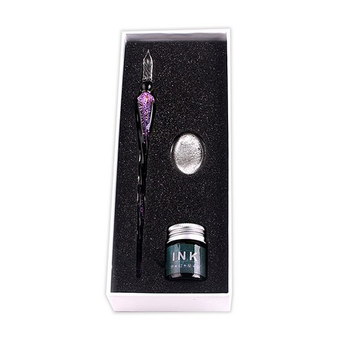베이블퓨어리 크리스탈 만년필 베이직세트, 0.5~0.6mm, 퍼플