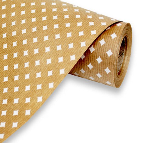 동성지공사 종이 롤포장지 KP 53cm x 20m, 백색마름모, 1개