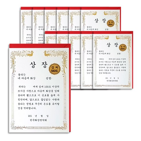 안개나라 카드 상장, 네 마음에 화상, 12세트