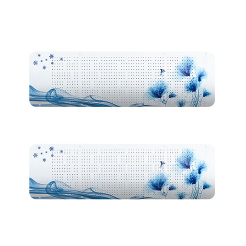 로이 바캉스 걸이형 에어컨바람막이 블루연꽃, 2개