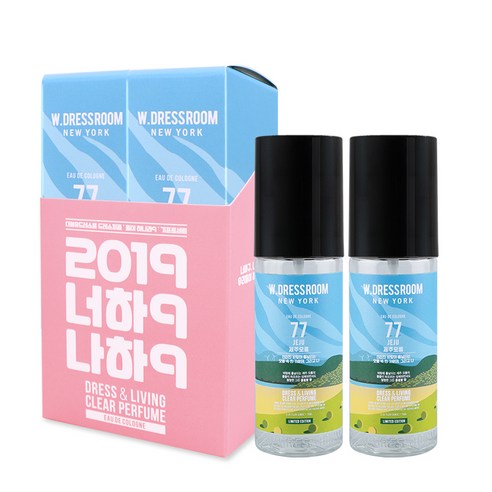 더블유드레스룸 드레스 & 리빙 클리어 퍼퓸 S2 70ml, No 77 제주오름, 2개입