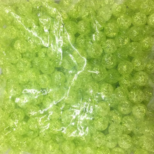 가드 구슬A01 DIY 비즈 재료 12mm 500g, 연두, 1개