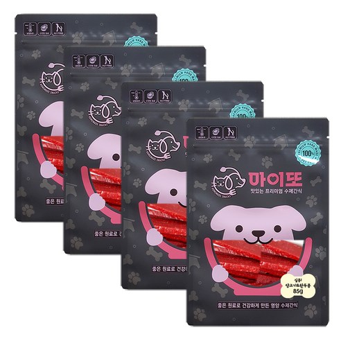 마이또 심쿵 반려견 국내산 수제간식, 양고기 + 완두콩 혼합맛, 4개입