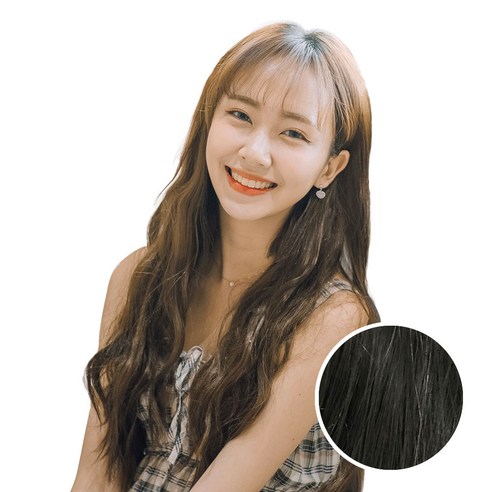 가발매니아 붙임머리 제디 5피스 헤어피스 내츄럴윈디, 내츄럴블랙, 1개