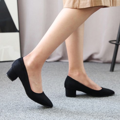 단골언니 첼로 뾰족코 스틸레토 펌프스 힐 4cm