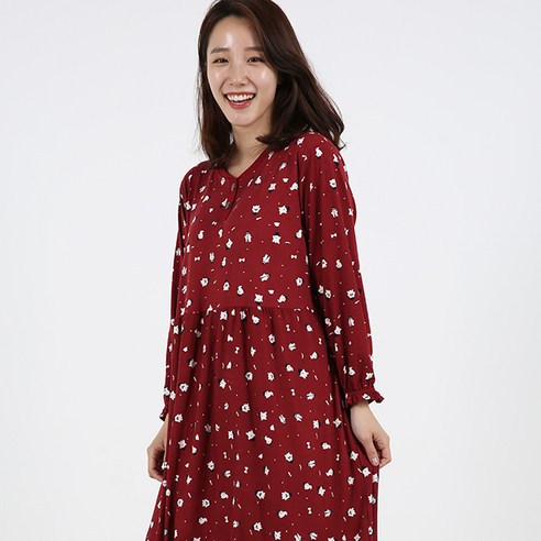 도씨 피치기모 홈웨어 여성잠옷원피스