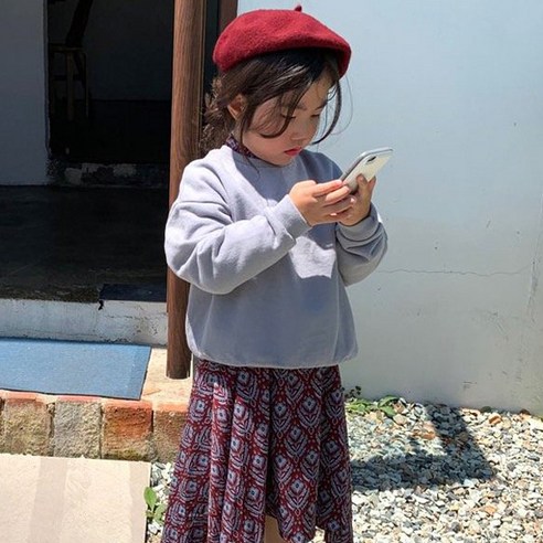 느엘 아동용 데일리 맨투맨