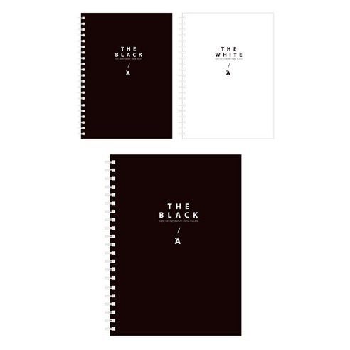 블랙 앤 화이트 스프링노트, 랜덤 발송, 3개