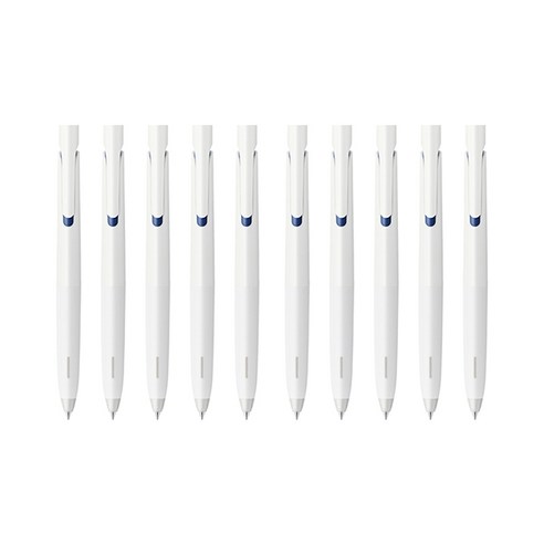 제브라 블렌 젤잉크팬 0.7mm, 화이트바디 + 블루잉크, 10개