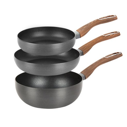 매직쉐프 하드티타늄 후라이팬 3종 세트, 혼합 색상, 후라이팬 20cm + 24cm + 궁중팬 24cm