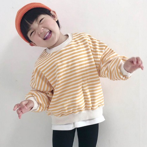 느엘 유아동 단가라 맨투맨