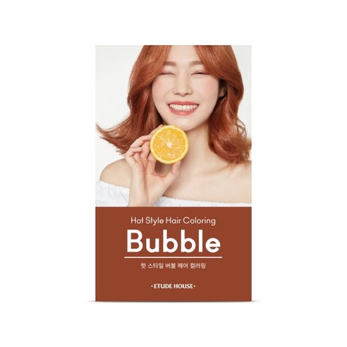 에뛰드 핫스타일 버블 헤어컬러링 염색제, 브릭오렌지, 1개