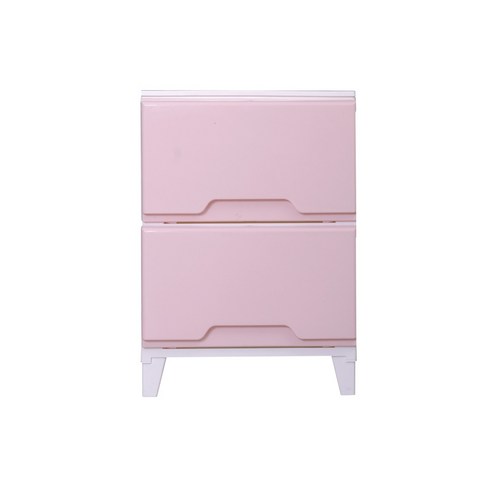 모던 데코스 서랍장 2단, 핑크